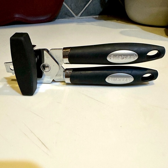 CUISINART HANDHELD MANUAL CAN OPENER STAINLESS STEEL KITCHEN TOOL RUBBER HANDLE - Picture 5 of 6